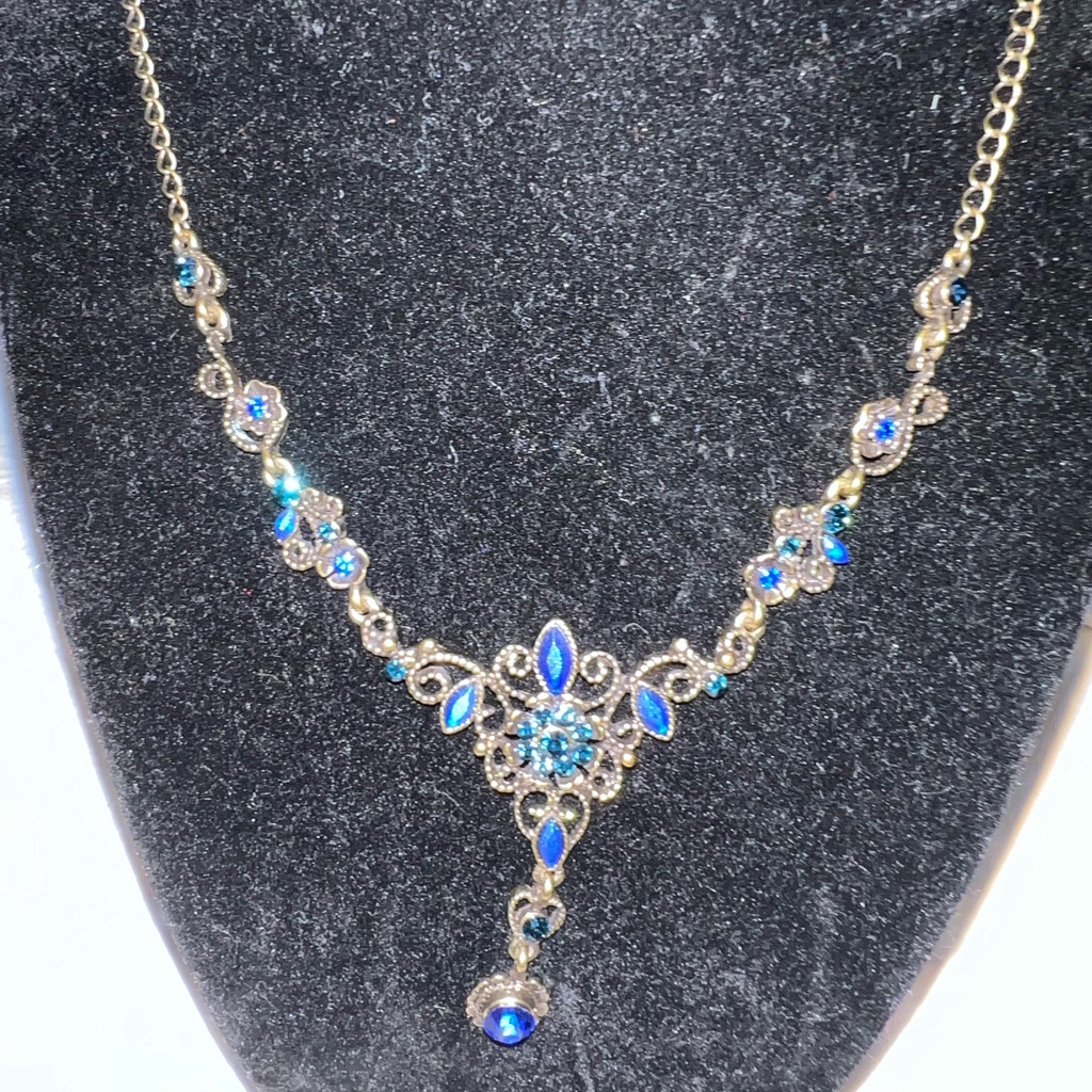 Blue Diamond Necklace